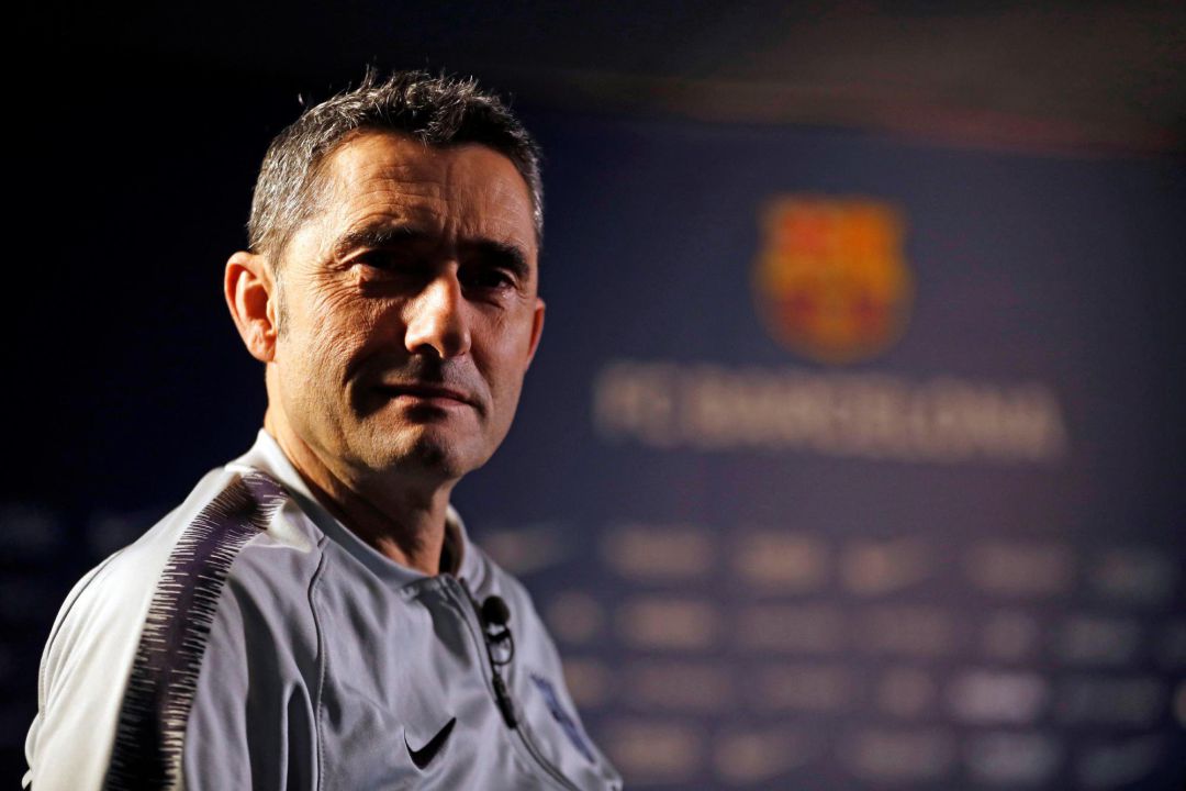 Fotografía facilitada por el FC Barcelona, de su técnico Ernesto Valverde, que desconoce si la próxima temporada estará al frente del banquillo azulgrana. Fotografía facilitada por el FC Barcelona, de su técnico Ernesto Valverde, que desconoce si la próxima temporada estará al frente del banquillo azulgrana.