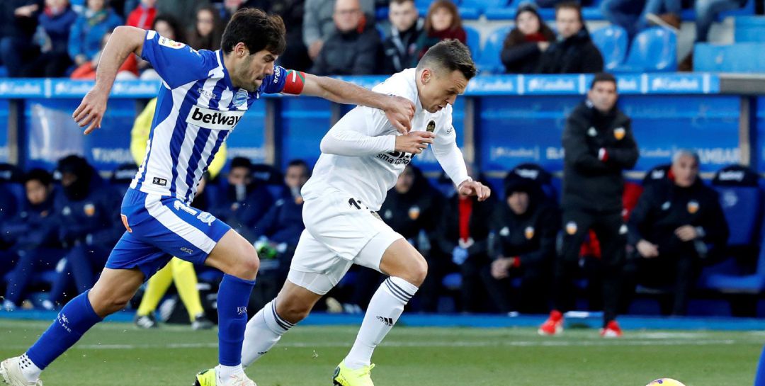 Manu García persigue a Cheryshev Manu García persigue a Cheryshev