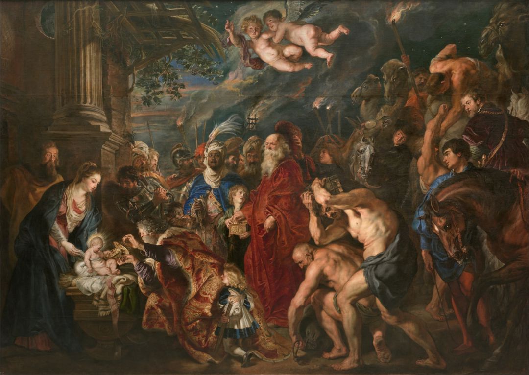Buscando a los magos del Prado frente a una obra de Rubens Buscando a los magos del Prado frente a una obra de Rubens