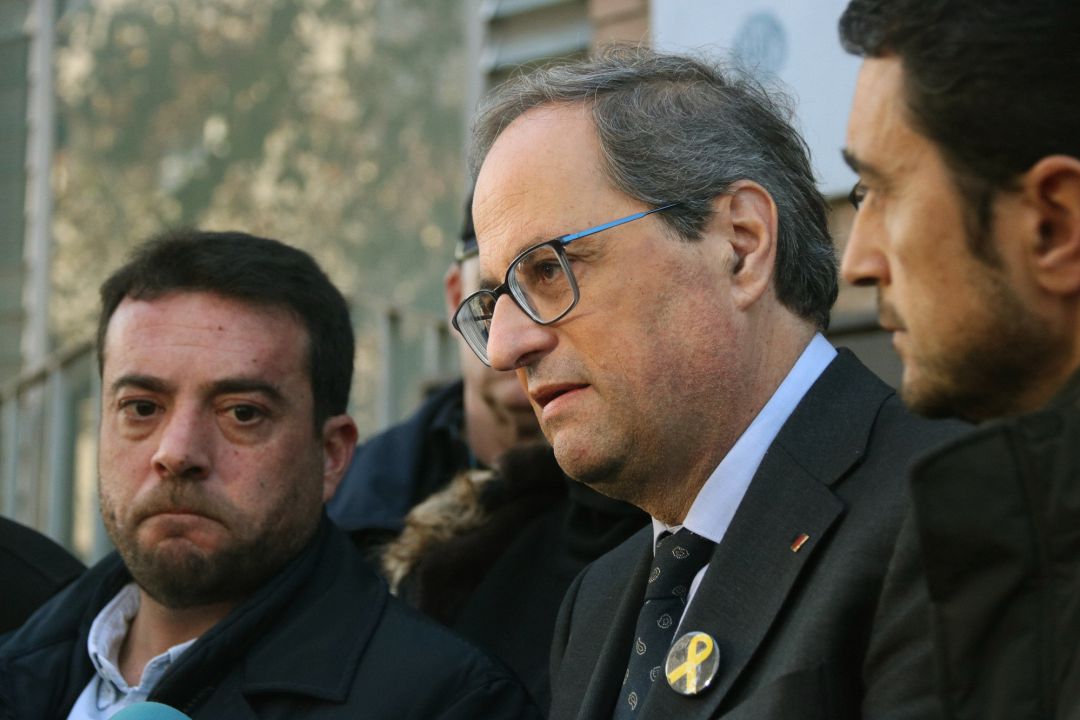 El president, Quim Torra, junto al alcalde de Badalona, Àlex Pastor, en una fotografía de archivo El president, Quim Torra, junto al alcalde de Badalona, Àlex Pastor, en una fotografía de archivo