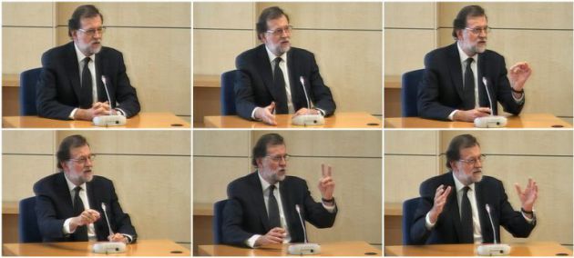 Diversas imágenes de Rajoy en la Audiencia Nacional Diversas imágenes de Rajoy en la Audiencia Nacional