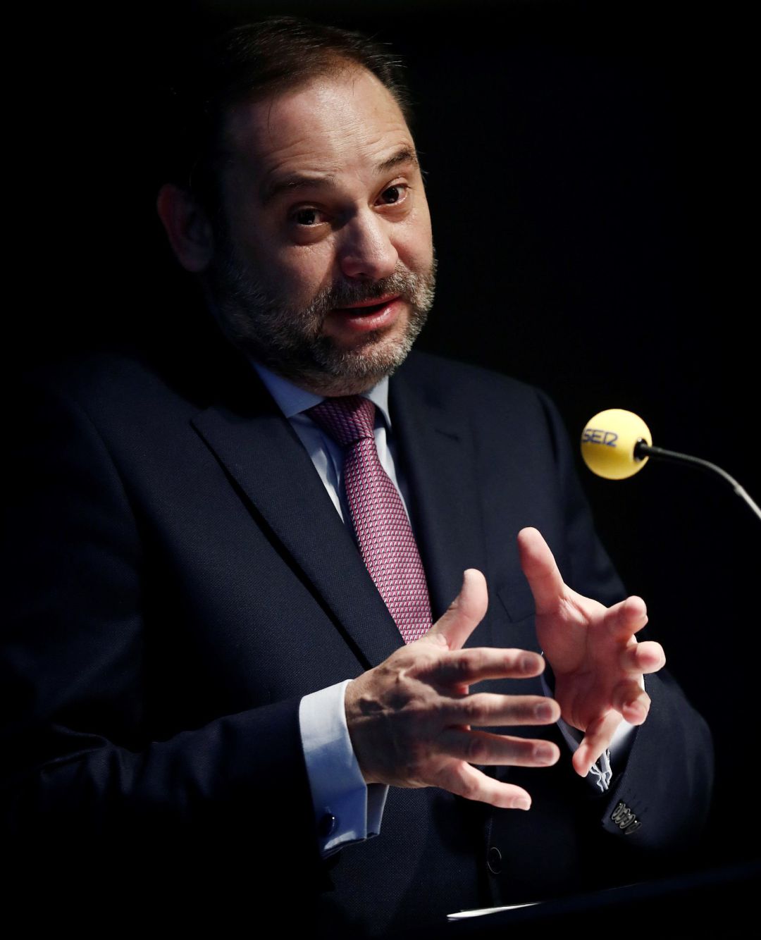 El ministro de Fomento, José Luis Ábalos, ha participado hoy en Pamplona en el Foro Ser Navarra pronunciando una conferencia titulada "Proyecto de país: política de transporte". El ministro de Fomento, José Luis Ábalos, ha participado hoy en Pamplona en el Foro Ser Navarra pronunciando una conferencia titulada "Proyecto de país: política de transporte".