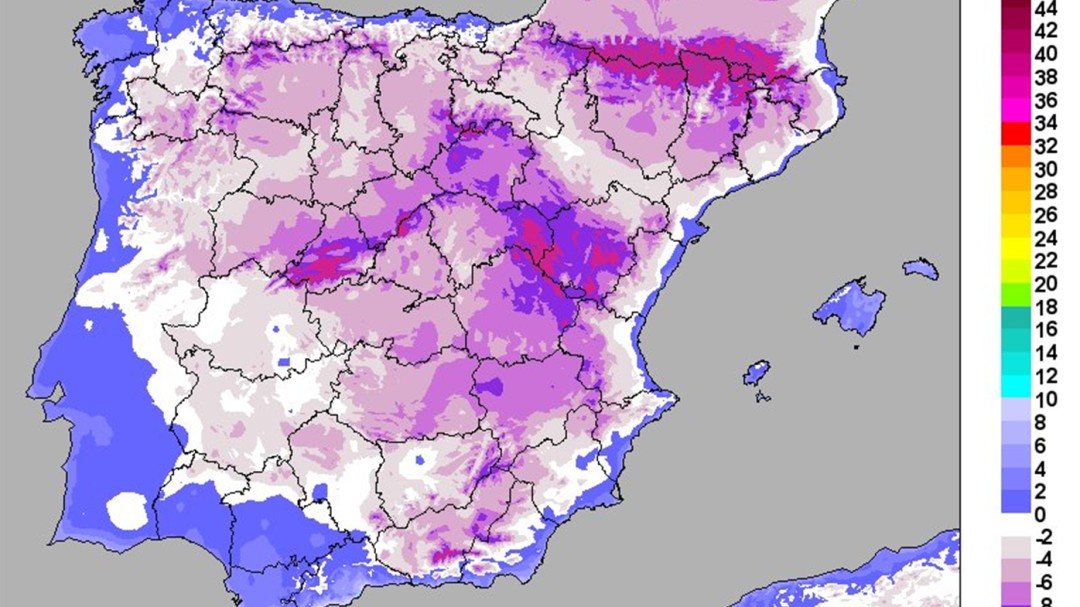 Una masa de aire polar trae temperaturas de hasta -11 grados a la provincia