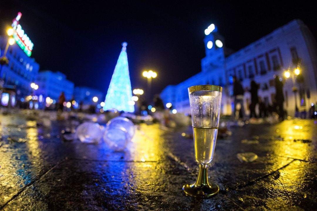 Celebración en la Puerta del Sol de Madrid Celebración en la Puerta del Sol de Madrid