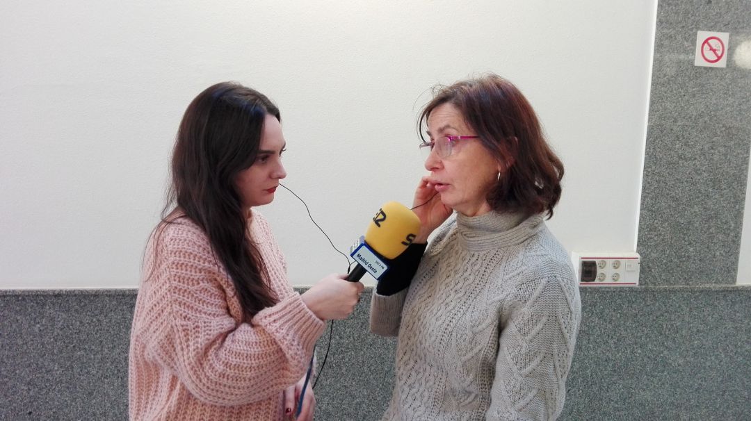Sandra Moreno con Julia Hernánz de la Biblioteca Central de Móstoles Sandra Moreno con Julia Hernánz de la Biblioteca Central de Móstoles