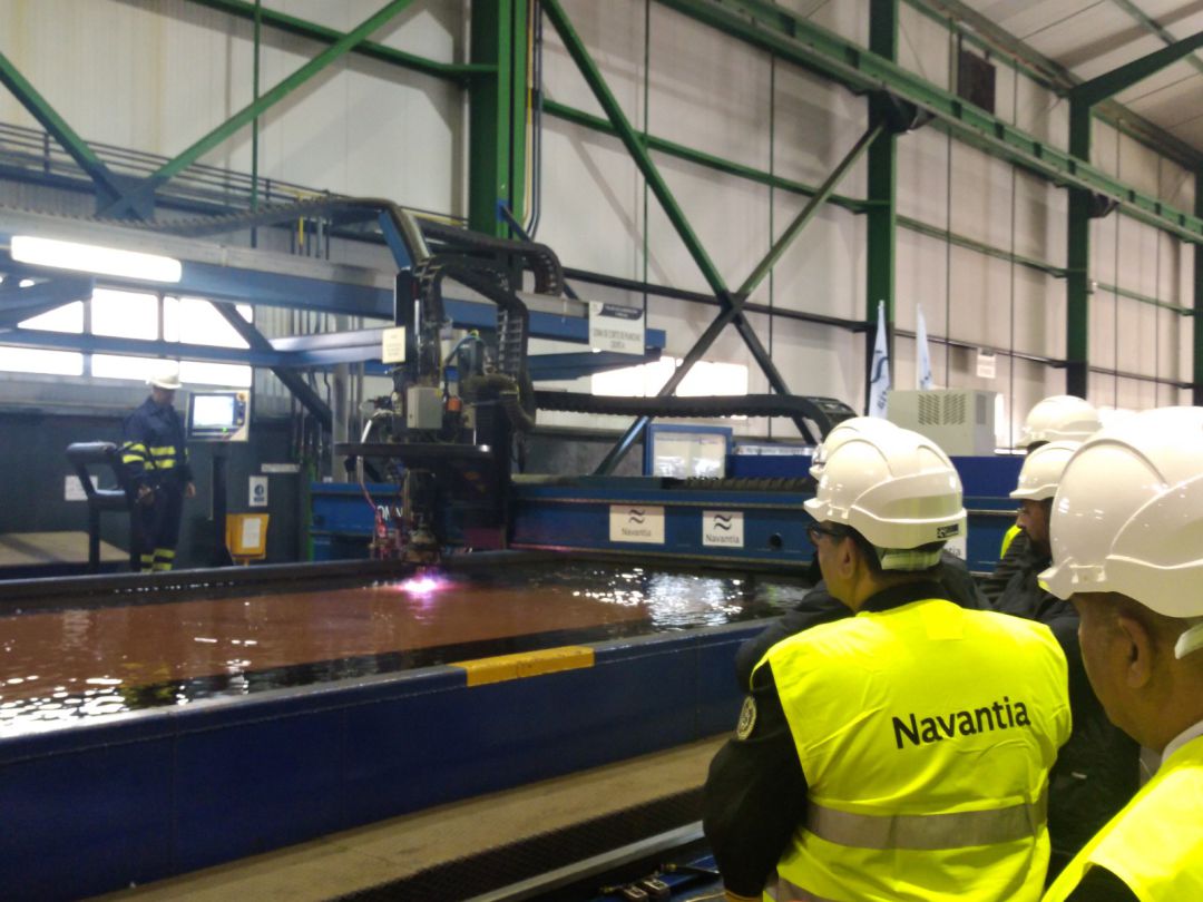 Corte de la primera plancha para las corbetas que construye Navantia San Fernando para Arabia Saudí Corte de la primera plancha para las corbetas que construye Navantia San Fernando para Arabia Saudí