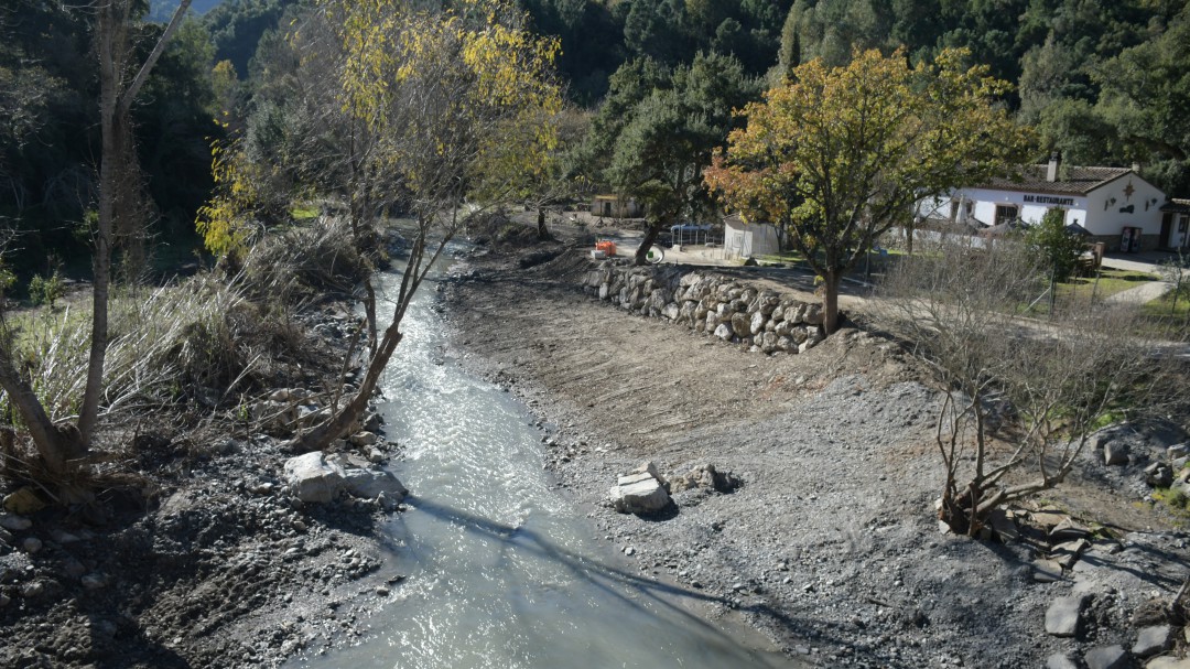 Algatocín repara los daños en las inmediaciones del camping municipal