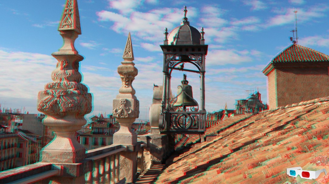 Imágenes tridimensionales de monumentos de Granada