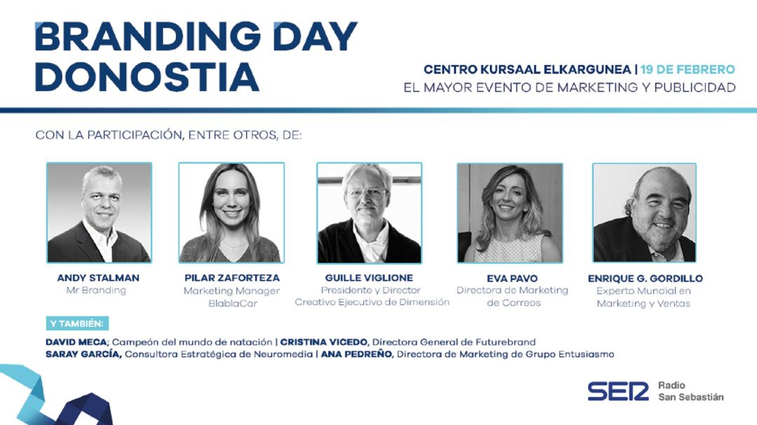 Llega a San Sebastián 'Branding Day', el mayor evento del marketing y la publicidad Llega a San Sebastián 'Branding Day', el mayor evento del marketing y la publicidad
