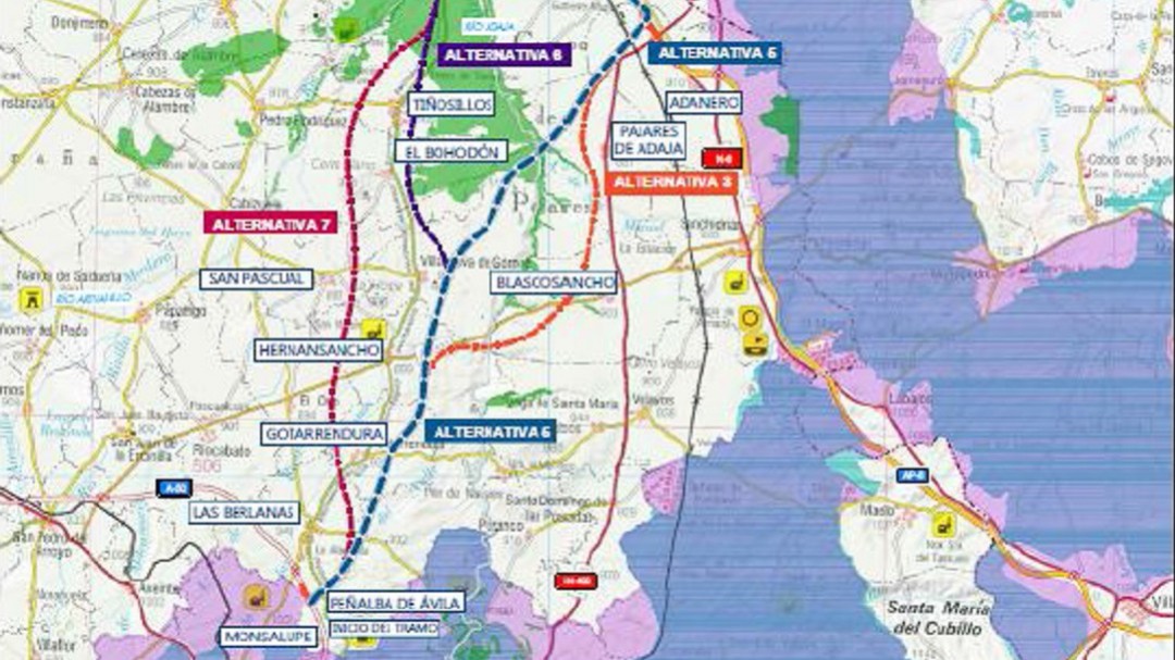 Fomento somete a información pública el estudio informativo de la autovía entre Ávila y la A-6