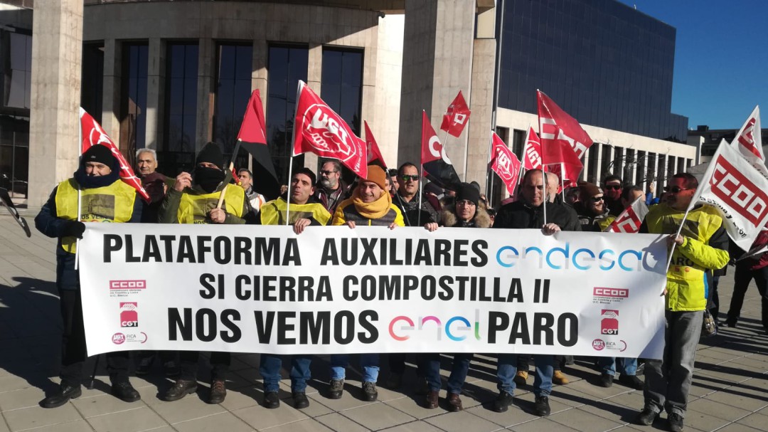 Los auxiliares de Endesa en Compostilla se consideran 'un foto incómoda'