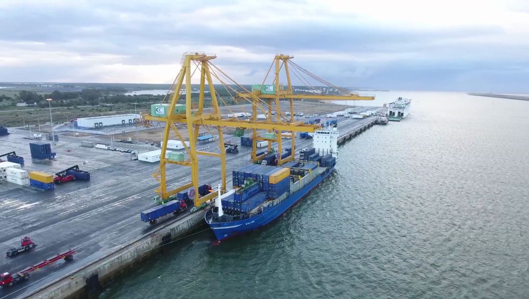 Vista aérea del Muelle Sur Vista aérea del Muelle Sur