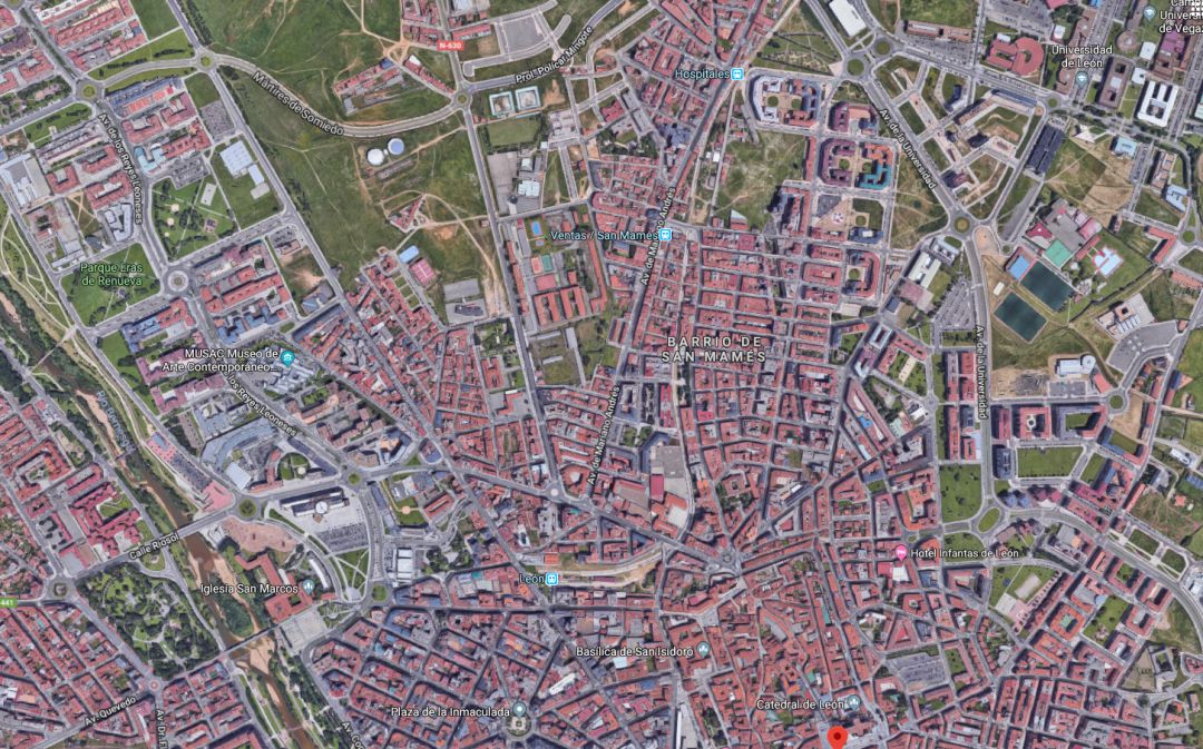 Vista aérea de la zona norte de la ciudad Vista aérea de la zona norte de la ciudad