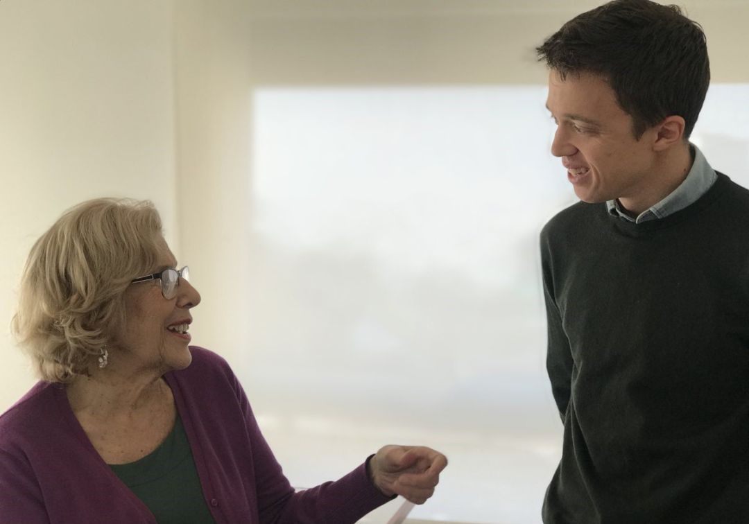 Iñigo Errejón usará la marca de Manuela Carmena para intentar presidir la Comunidad de Madrid