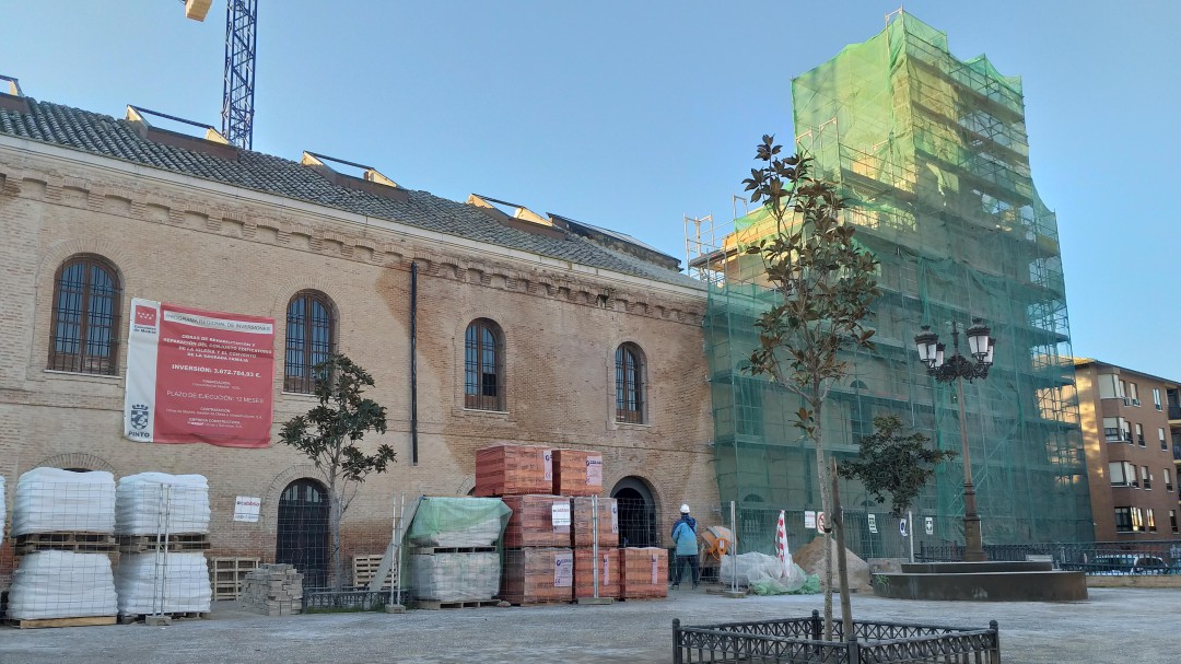 Las obras de la antigua Casa de Cultura de Pinto no terminarán hasta el verano