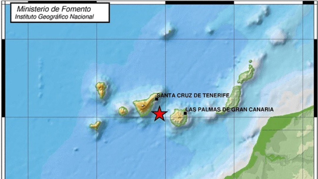 Movimiento de 4,2 entre Tenerife y Gran Canaria
