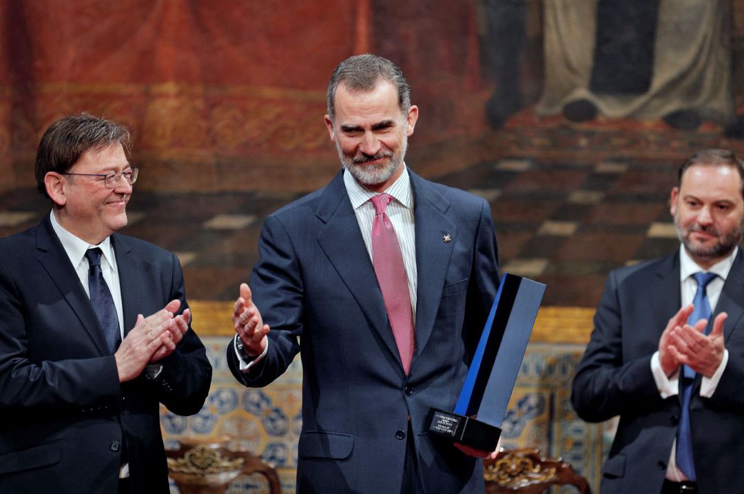 El president de la Generalitat, Ximo Puig y el rey Felipe VI El president de la Generalitat, Ximo Puig y el rey Felipe VI