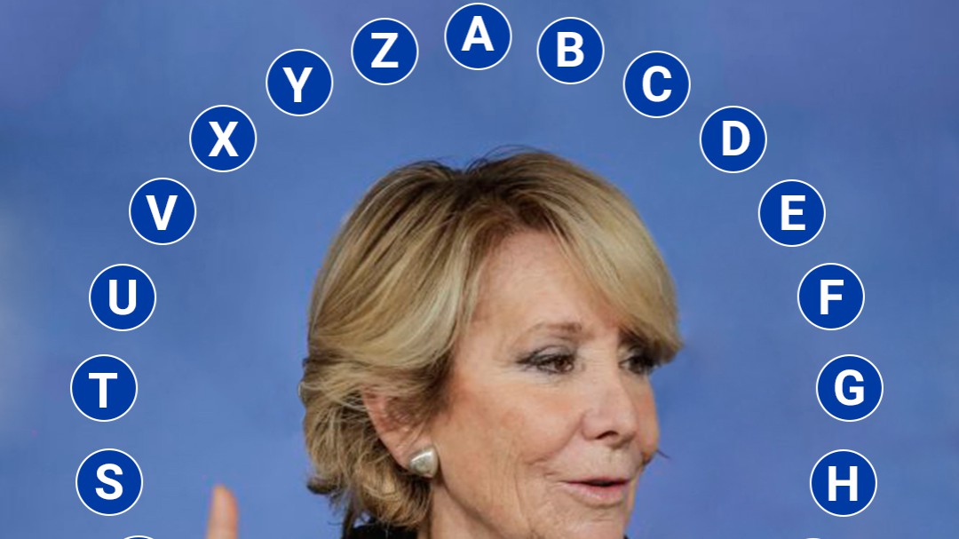 Esperanza Aguirre participa en 'Pasapalabra': ¿te atreves a completar su rosco?