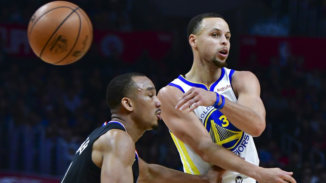 El último show de Curry en el calentamiento