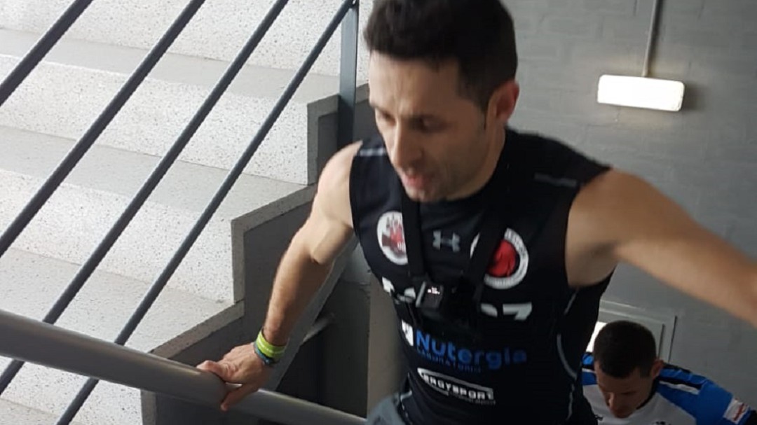 Récord Guiness de subir escaleras
