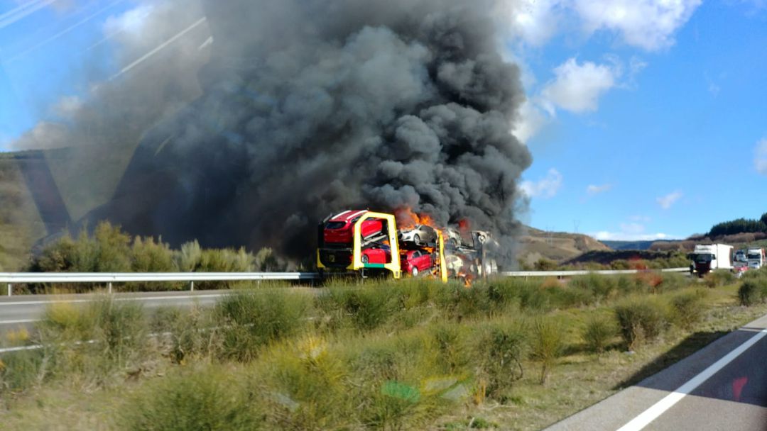 El accidente se ha producido en la A-6 El accidente se ha producido en la A-6