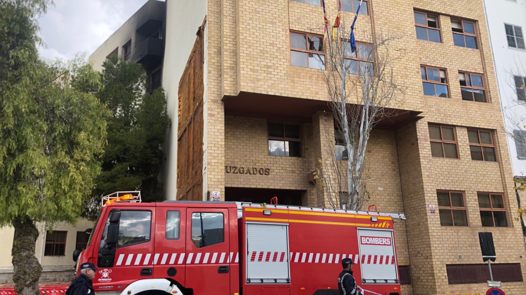 El TSJIB revisará los documentos afectados por el incendio de Ibiza