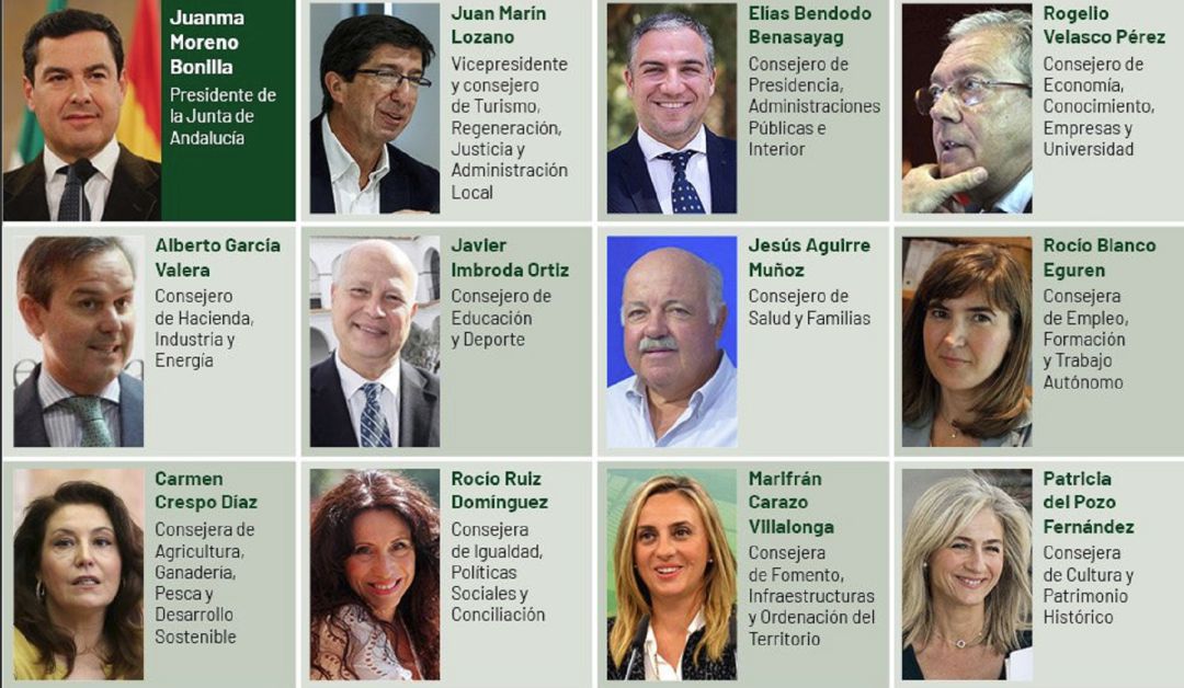 Éste es el nuevo gobierno de Juan Manuel Moreno Éste es el nuevo gobierno de Juan Manuel Moreno