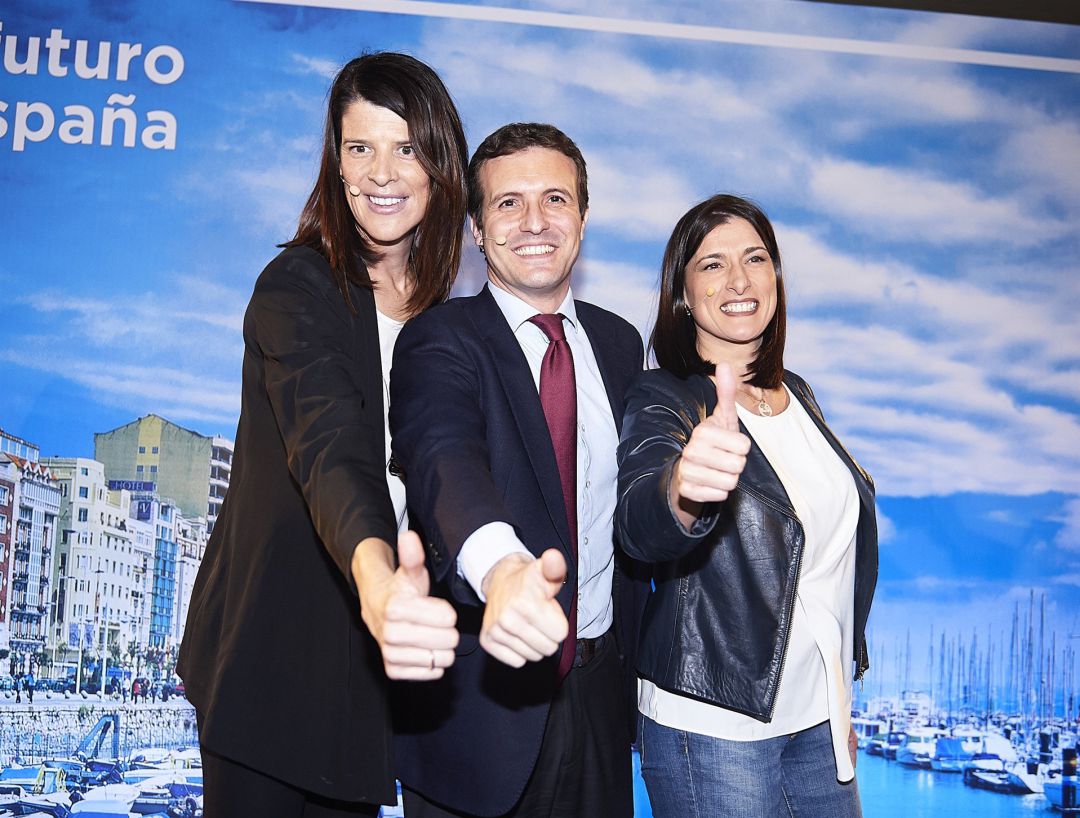 Ruth Beitia, Pablo Casado y Gema Igual. Ruth Beitia, Pablo Casado y Gema Igual.