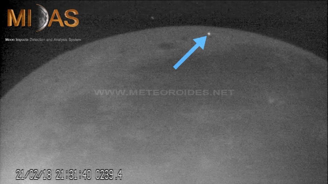 Un telescopio capta desde Sevilla el impacto de una roca en la Luna