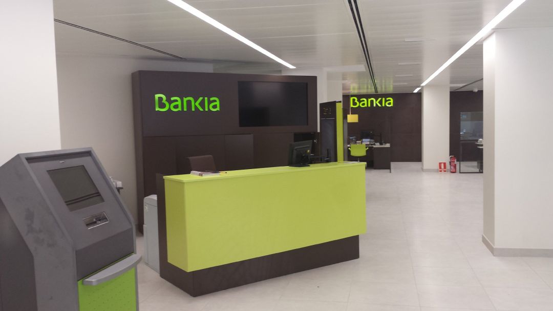 Fotografía de archivo de una oficina de Bankia Fotografía de archivo de una oficina de Bankia