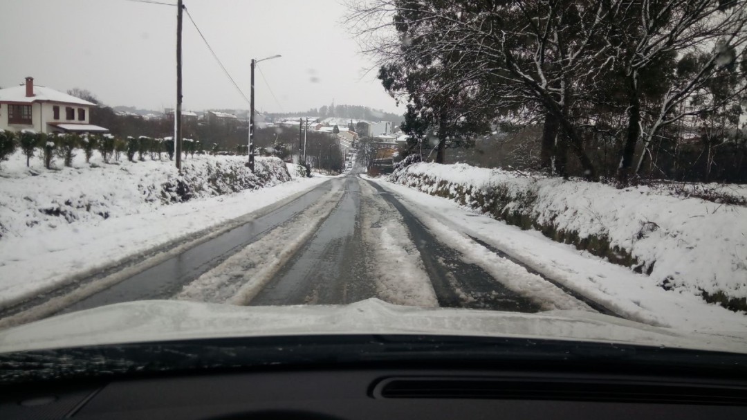 Así afecta la nieve a las carreteras granadinas