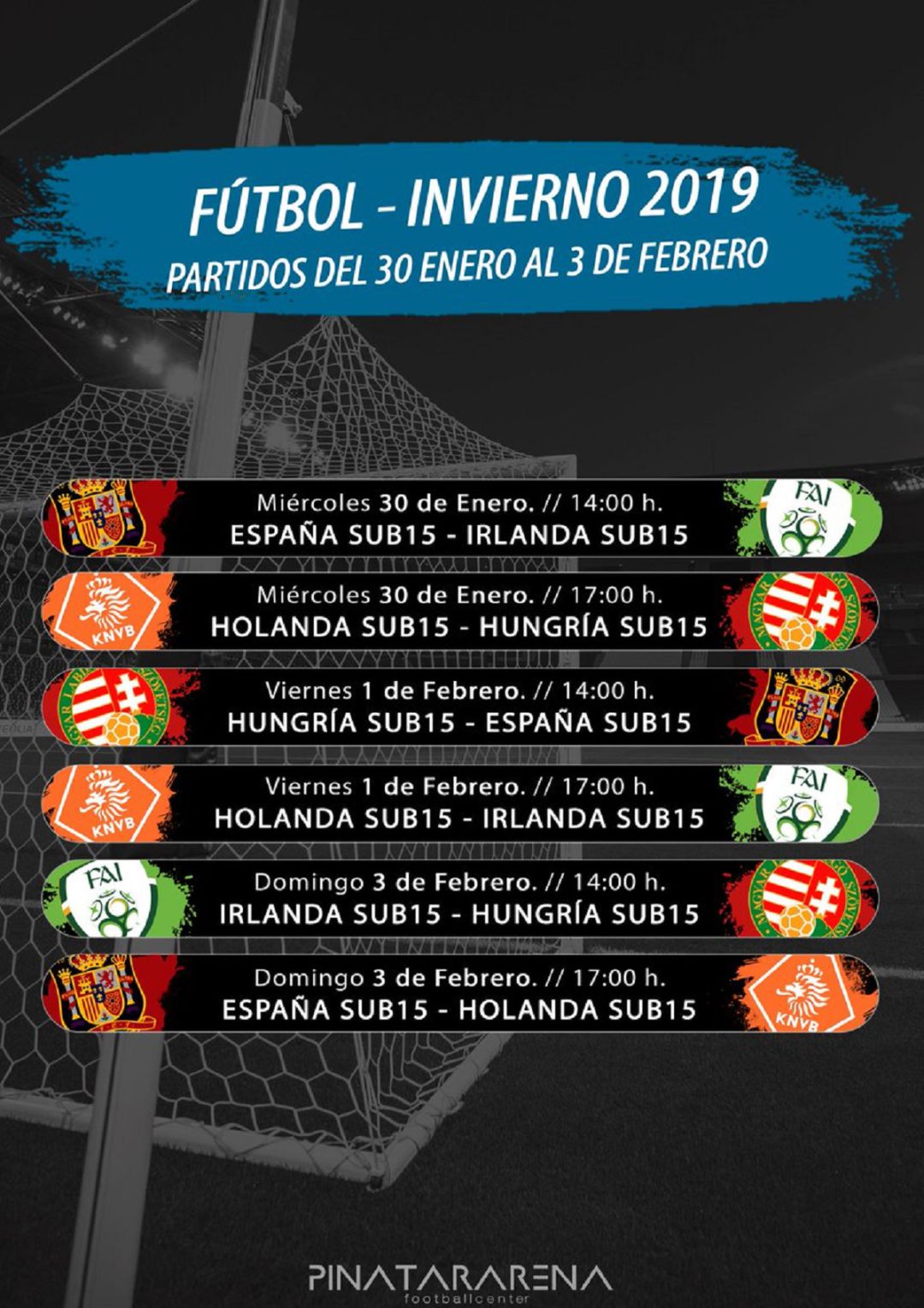 Pinatar Arena organiza un torneo internacional de fútbol Sub-15 Pinatar Arena organiza un torneo internacional de fútbol Sub-15