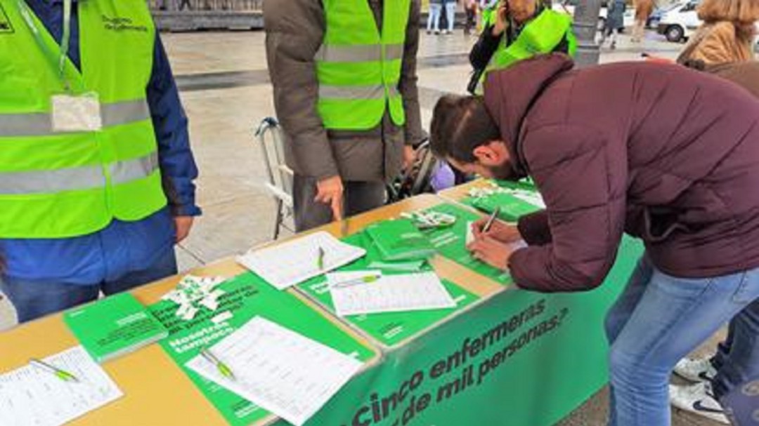 Satse recogerá firmas en Peñafiel para aumentar la ratio de enfermeros