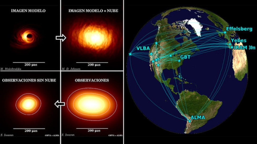 El Observatorio de Yebes ayuda a captar la primera imagen del agujero negro de la Vía Láctea