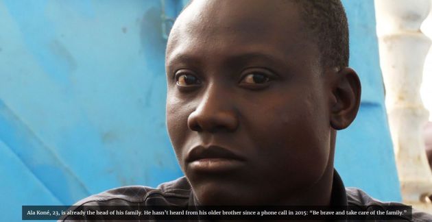 El joven Ala Koné, con 23 ya es cabeza de familia El joven Ala Koné, con 23 ya es cabeza de familia