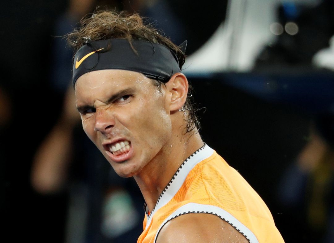 Nadal, durante un partido en el Open de Australia Nadal, durante un partido en el Open de Australia
