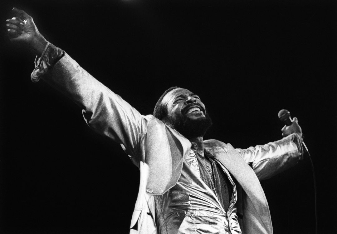 Marvin Gaye durante una actuación en los años setenta Marvin Gaye durante una actuación en los años setenta