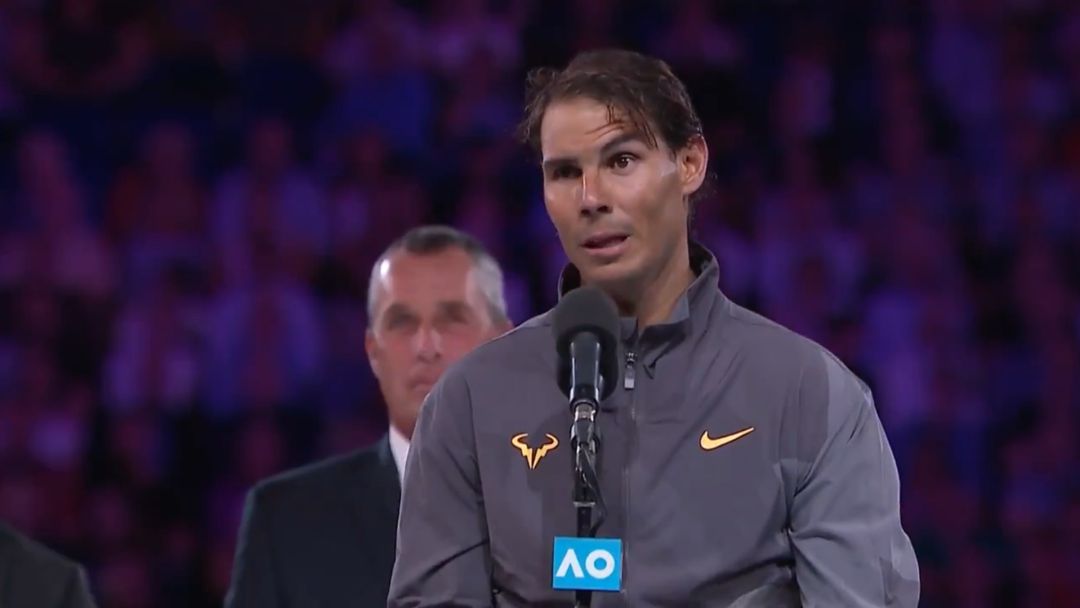 El inspirador discurso que demuestra el espíritu de superación de Rafa Nadal El inspirador discurso que demuestra el espíritu de superación de Rafa Nadal