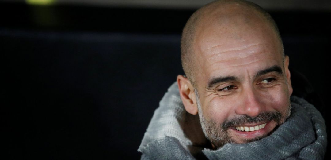 Pep Guardiola, durante un partido con el Manchester City Pep Guardiola, durante un partido con el Manchester City