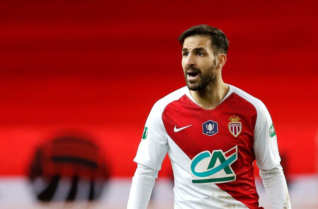 Cesc Fabregas, durante un juego de la Copa Francesa entre AS Mónaco y FC Metz. Cesc Fabregas, durante un juego de la Copa Francesa entre AS Mónaco y FC Metz.