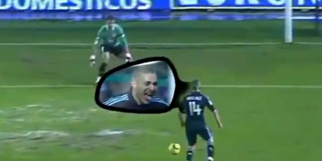 El momento en el que Guti encaraba a Aranzubia y prefirió asistir a Benzema antes que rematar a puerta. Momento recordado hoy por las redes sociales de LaLiga El momento en el que Guti encaraba a Aranzubia y prefirió asistir a Benzema antes que rematar a puerta. Momento recordado hoy por las redes sociales de LaLiga