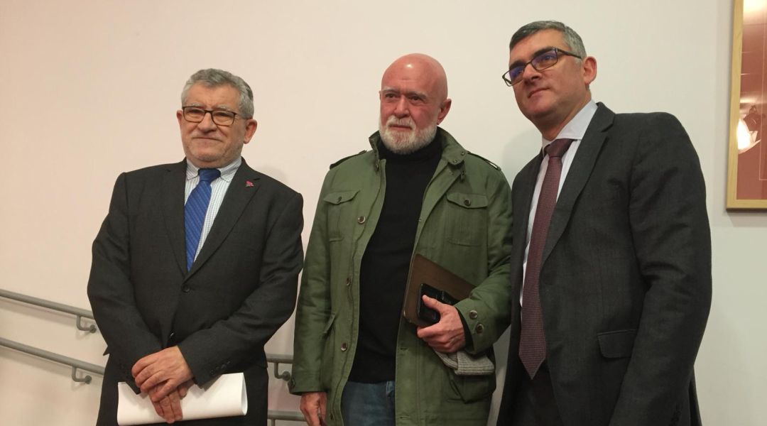 Roberto Polo (c) antes de celebrar un Patronato de la Fundación que lleva su nombre Roberto Polo (c) antes de celebrar un Patronato de la Fundación que lleva su nombre