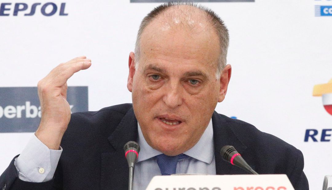 El presidente de LaLiga, Javier Tebas, protagoniza un desayuno deportivo de Europa Press. El presidente de LaLiga, Javier Tebas, protagoniza un desayuno deportivo de Europa Press.