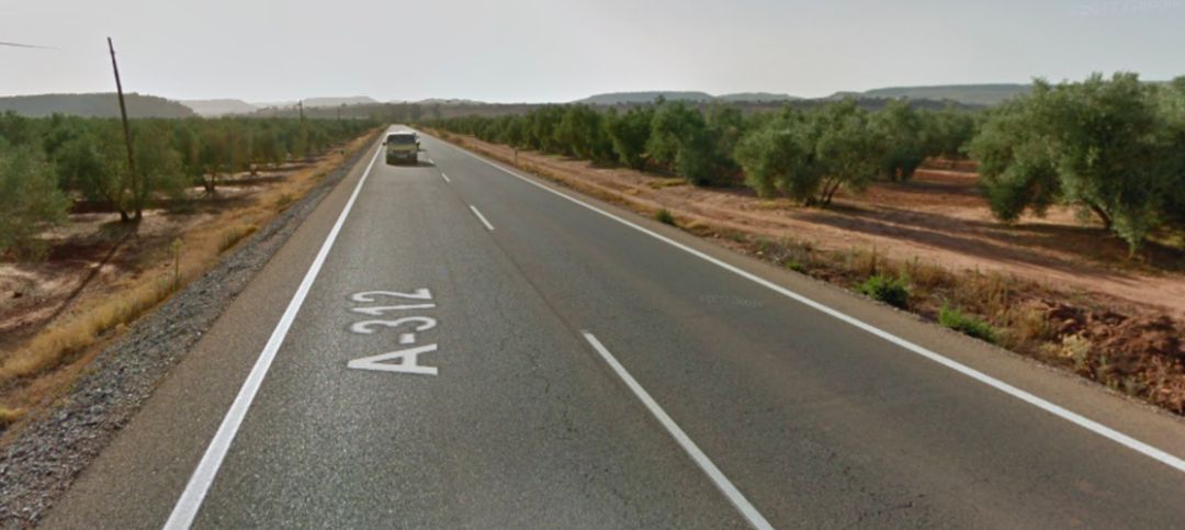 A-312, vía en la que ha ocurrido el accidente. A-312, vía en la que ha ocurrido el accidente.