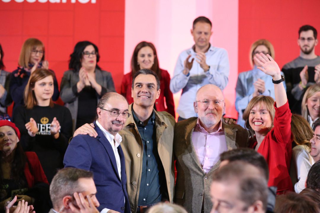 Acto del PSOE para presentar las candidaturas de Javier Lambán a la presidencia del Gobierno de Aragón y de Pilar Alegría a la alcaldía de Zaragoza Acto del PSOE para presentar las candidaturas de Javier Lambán a la presidencia del Gobierno de Aragón y de Pilar Alegría a la alcaldía de Zaragoza