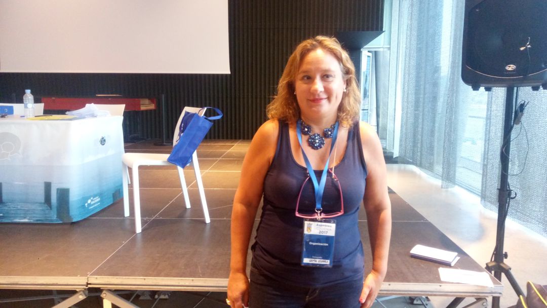 Gema Estrela, tras la asamblea de junio de 2017. Gema Estrela, tras la asamblea de junio de 2017.