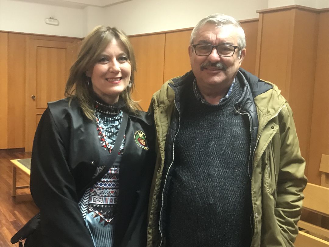 Pablo Rubio junto a la letrada que le representa Pablo Rubio junto a la letrada que le representa