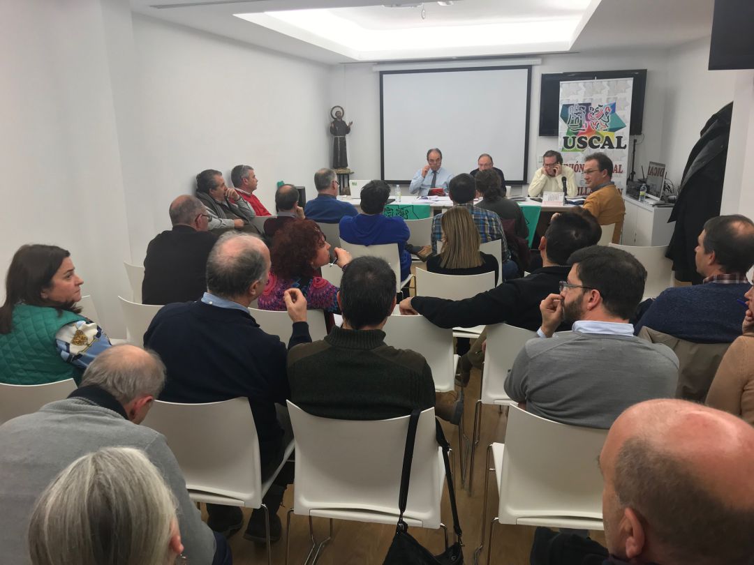 Momento de la asamblea de USCAL en Salamanca Momento de la asamblea de USCAL en Salamanca