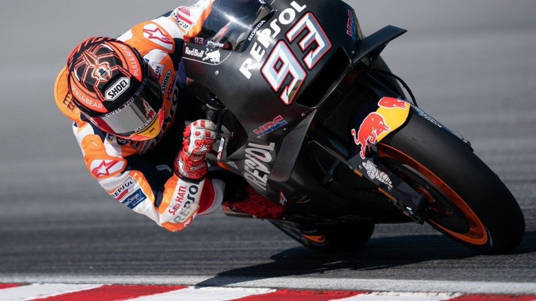 Márquez domina en los primeros test de Moto GP