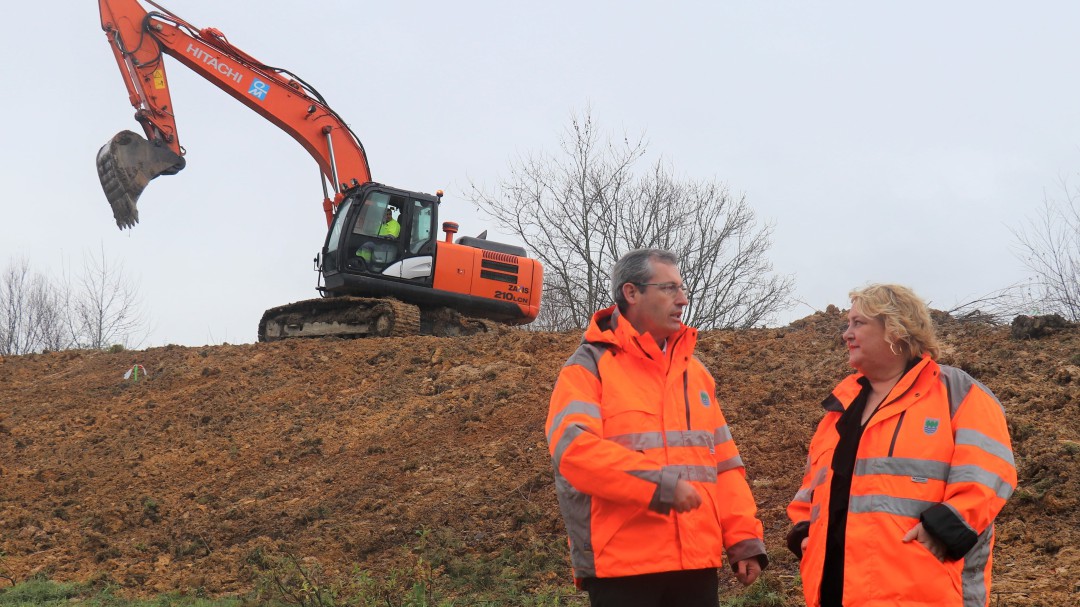 Comienzan las obras del semi enlace de la AP-8 en Oinaurre